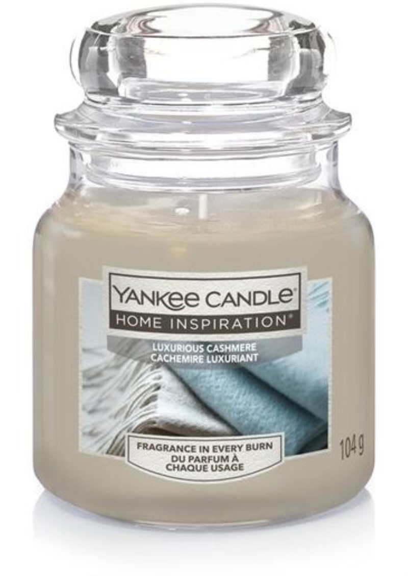 YANKEE CANDLE Yankee Candle Home Inspiration fragranza Luxurious Cashmere candela piccola